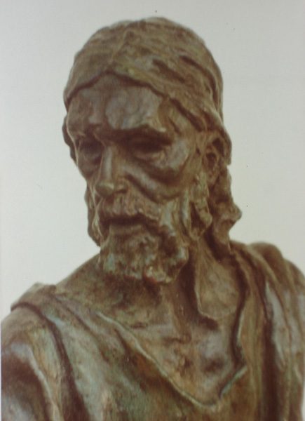 St Barnabus (bronze, detail)
