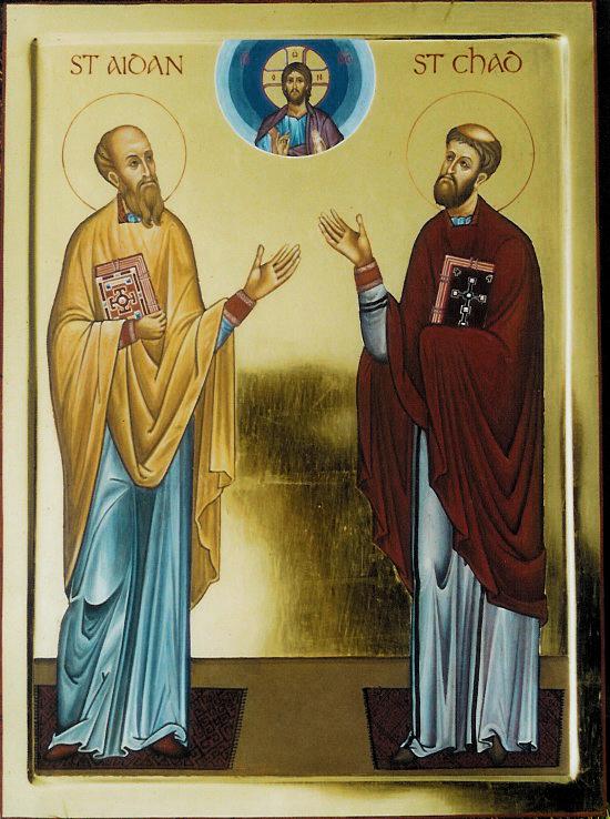 Risultati immagini per icone St Aidan and St Chad