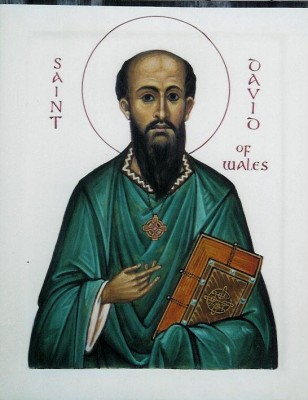 St David of Wales (white background)