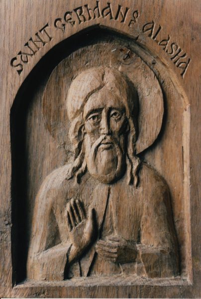 St German (Herman) of Alaska (carving)