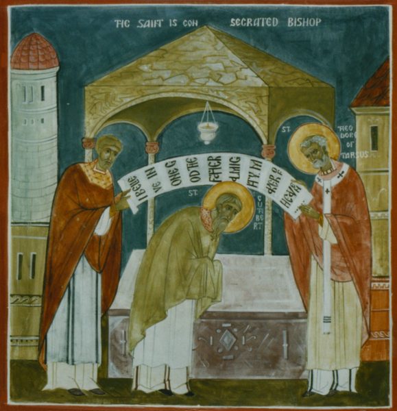 St Cuthbert (consecration fresco)