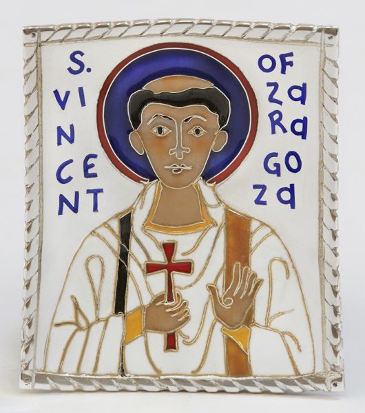 St Vincent of Zaragoza (cloisonné)