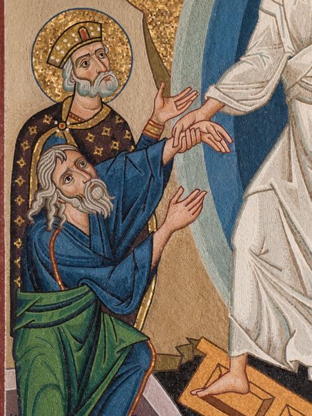 King David and Adam, detail from The Resurrection