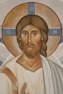 Transfiguration fresco icon xc face 1