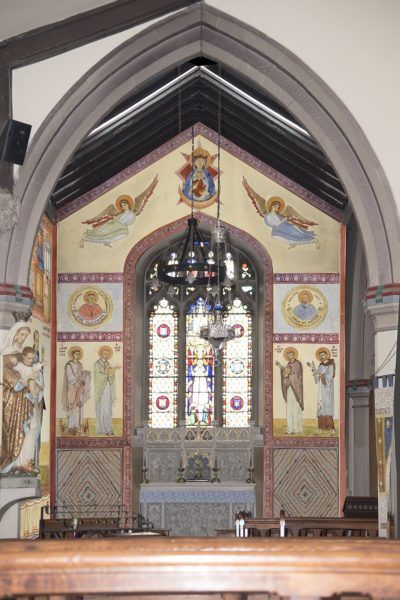 Designs for a side chapel, looking east.