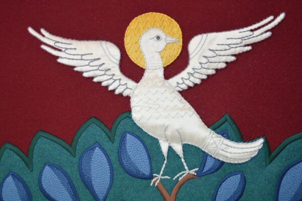 Coronation anointing screen dove